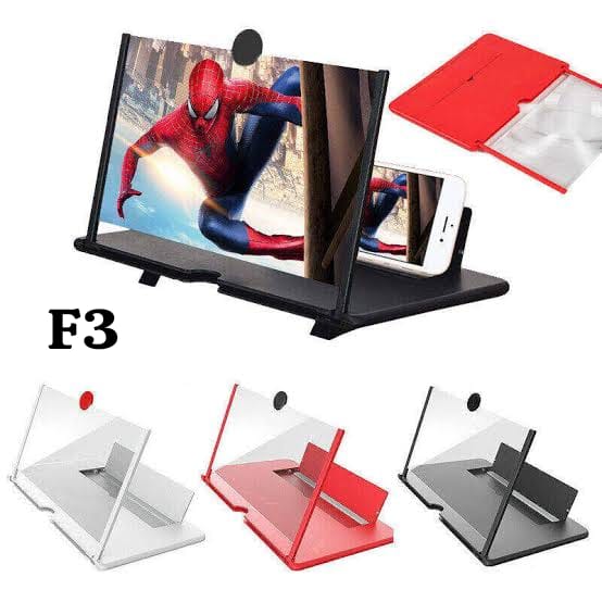 F3 Mobile Screen Magnifier 3D Enlarged Display Stand for Smartphones Eyes Protection